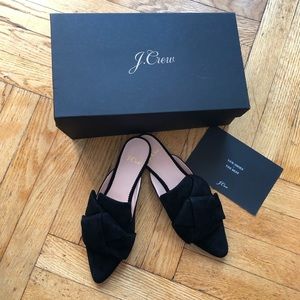 J. Crew Marina Slide In Suede Mules 5.5 Brand New